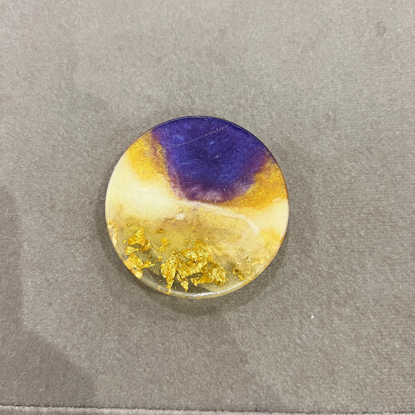 Purple Gold Foil Jadespick Popsocket