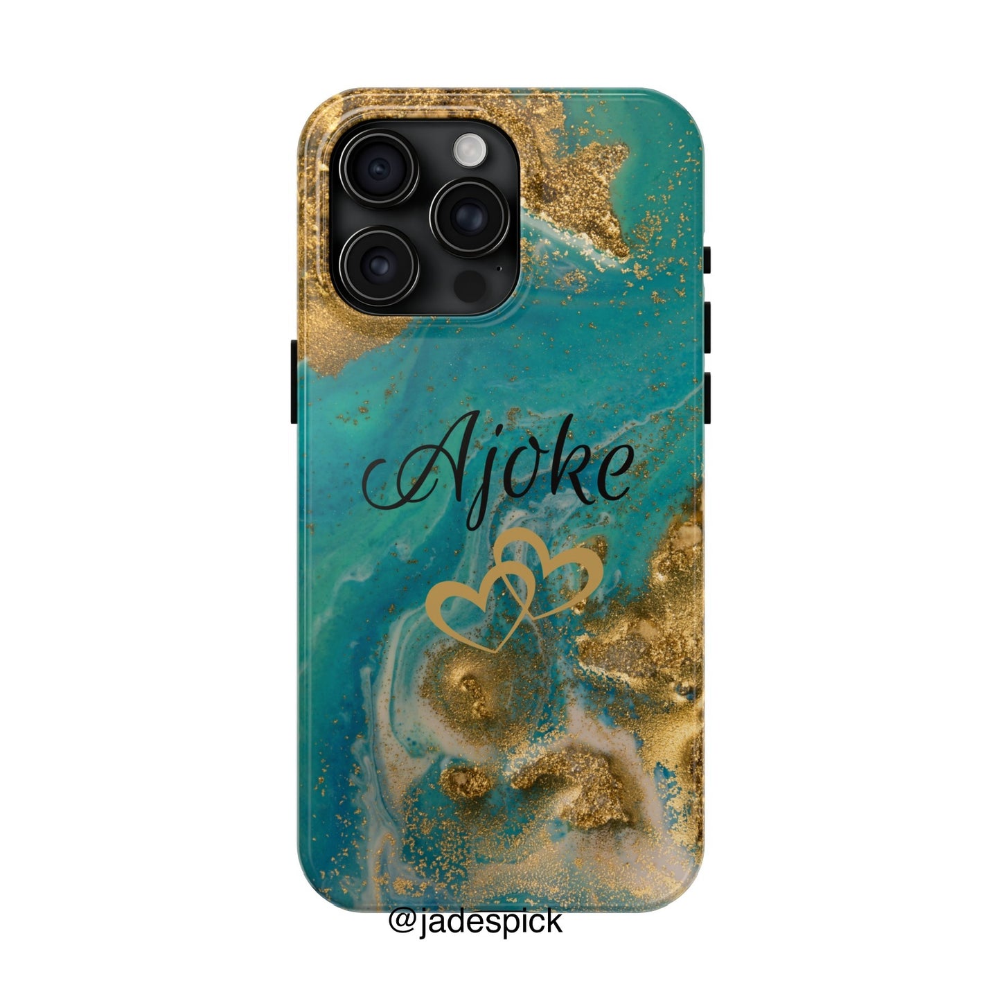 Aqua Custom Marble 2in1 Phone Case