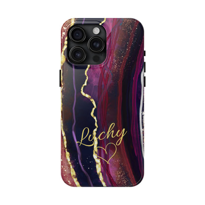 Royal Plum Custom Marble 2in1 Phone Case