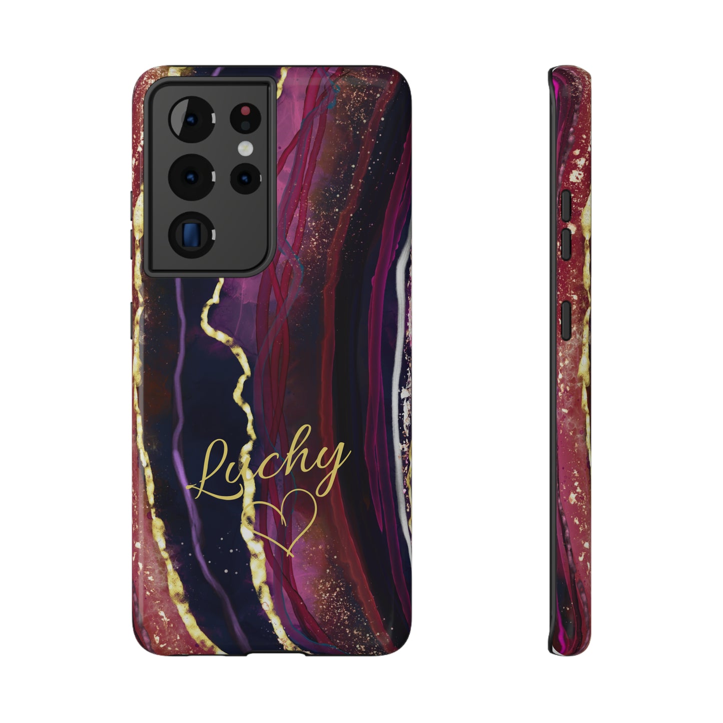 Royal Plum Custom Marble 2in1 Phone Case