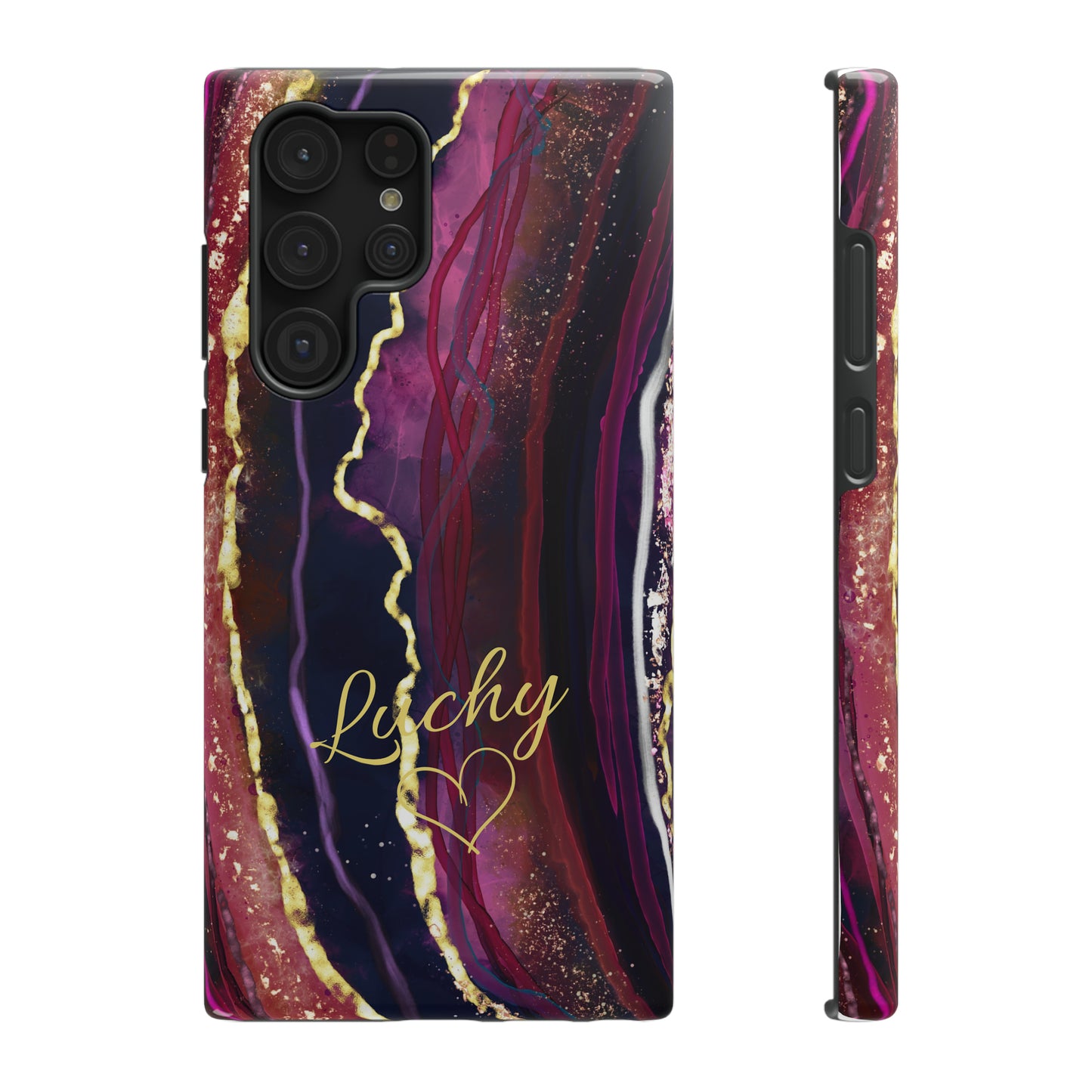 Royal Plum Custom Marble 2in1 Phone Case