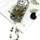 Chrome case with Lanyard Beads Protective Case for iPhone