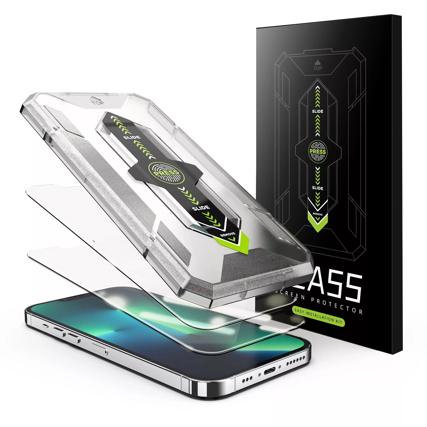 Easy Application Normal Tempered Glass Screen Protector For iPhone