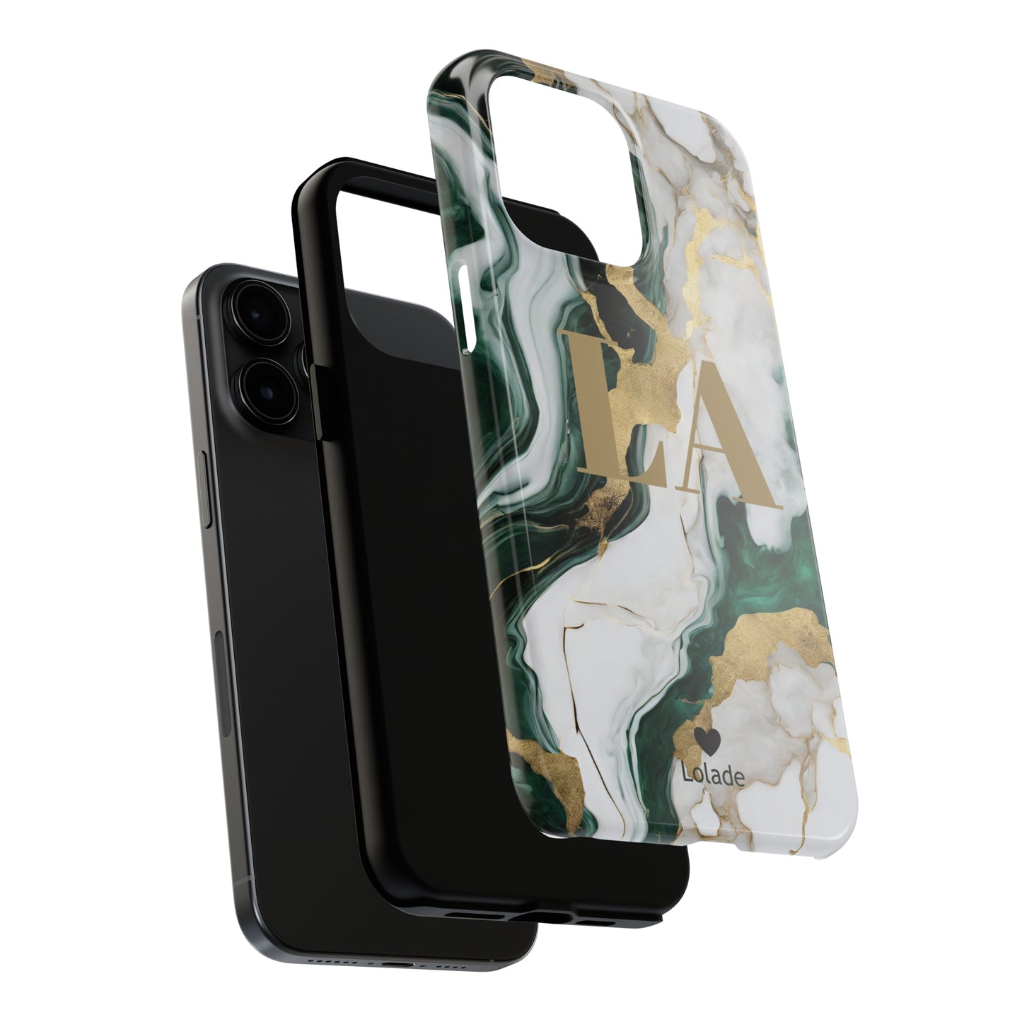 Green Rave Custom Marble 2in1 Phone Case