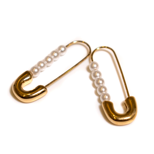 Adaiba Drop-Down Stainless Steel Earrings