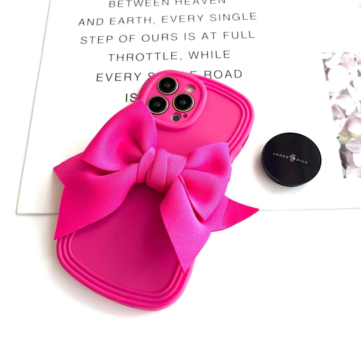 Pink Bow Protective Case For iPhone