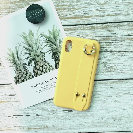 Yellow Lanyard Support Case for iPhone Clearance Sale