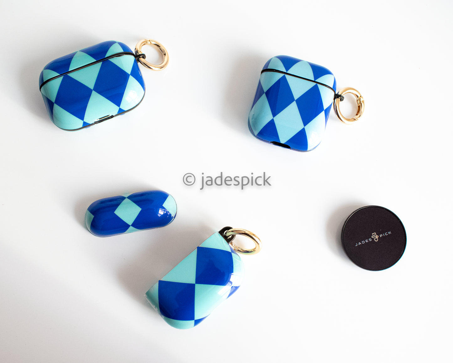 Matching Protective blue iPhone and Airpod set